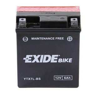 Batería de moto 12V 6Ah EXIDE ETX7L-BS AGM