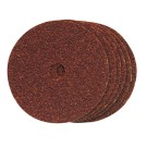 Discos de lija de fibra 100 x 16 mm, 10 piezas Grano 60