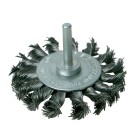 Cepillo circular de acero trenzado 75 mm