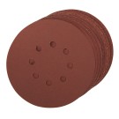 Discos de lija perforados autoadherentes 150 mm, 10 piezas Granos: 4 x 60, 2 x 80, 120, 240
