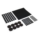 Almohadillas de fieltro autoadhesivas, 125 piezas 125 piezas, negro