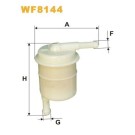 Filtro combustible WIX WF8144