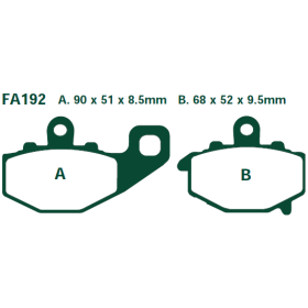 Pastillas de freno Sinterizadas HH EBC - FA192HH