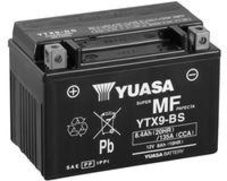 Batería de moto 12V 8AH YUASA - YTX9-BS