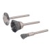 Cepillos de acero para herramienta rotativa, 3 piezas Ø5, 15, 20 mm