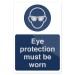 Señal de advertencia Utilice protección ocular Rígida, 200 x 300 mm