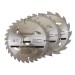 Discos de TCT para sierra circular 16, 24, 30 dientes, 3 piezas 165 x 30 anillo de 20, 16 y 10 mm