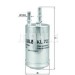 Filtro de combustible MAHLE - KL705